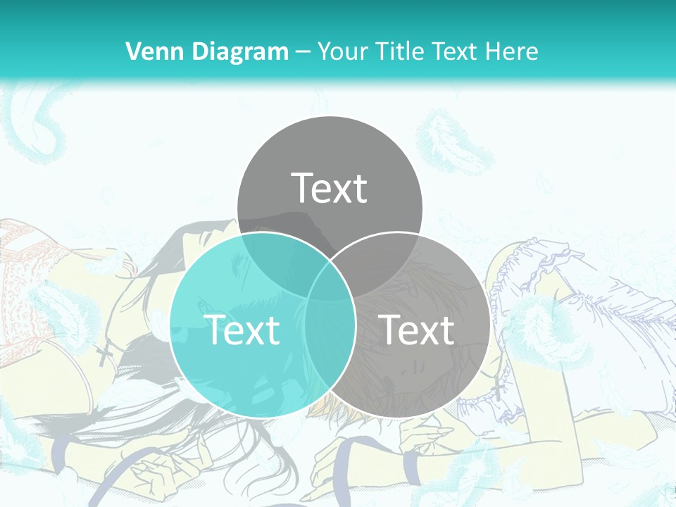 A Couple Of People Laying On Top Of Each Other PowerPoint Template
