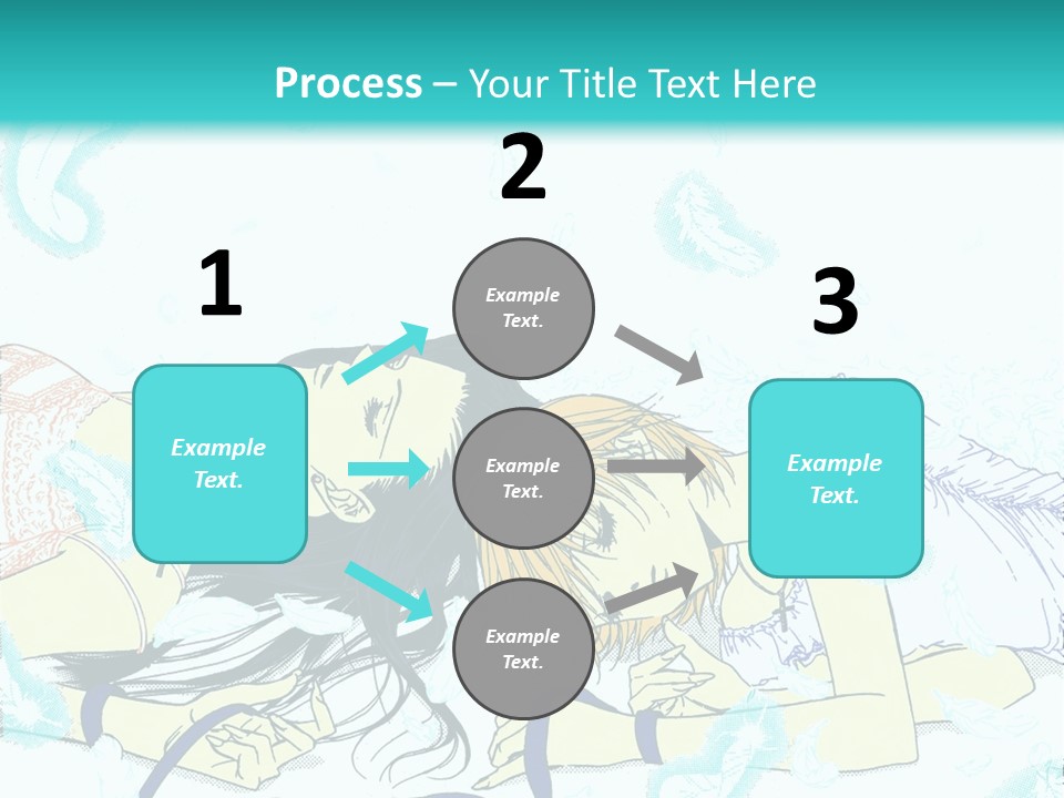 A Couple Of People Laying On Top Of Each Other PowerPoint Template