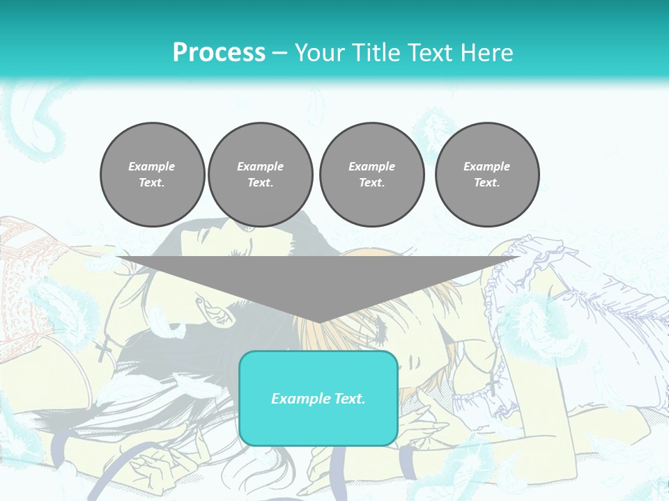 A Couple Of People Laying On Top Of Each Other PowerPoint Template