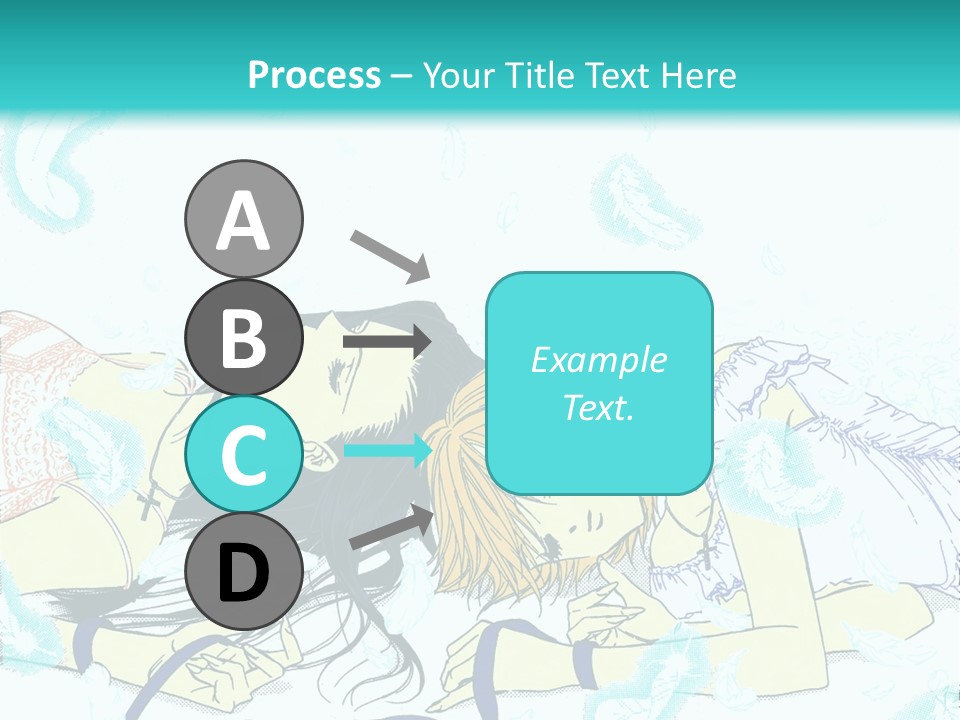 A Couple Of People Laying On Top Of Each Other PowerPoint Template