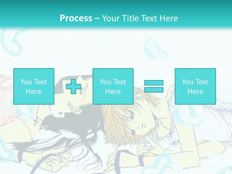 A Couple Of People Laying On Top Of Each Other PowerPoint Template