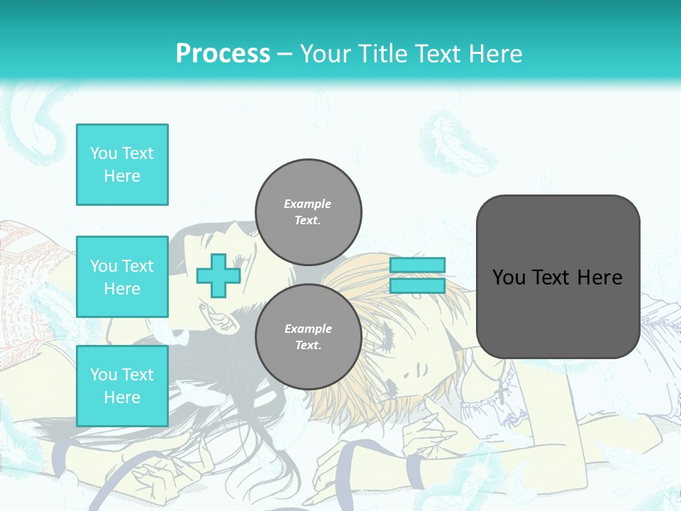 A Couple Of People Laying On Top Of Each Other PowerPoint Template