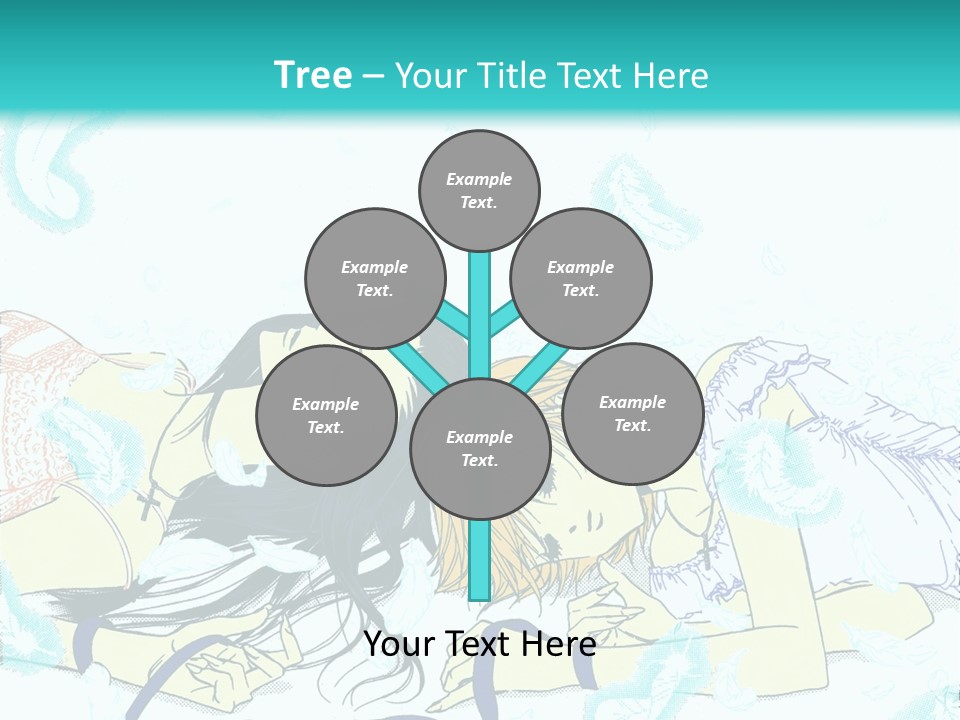 A Couple Of People Laying On Top Of Each Other PowerPoint Template