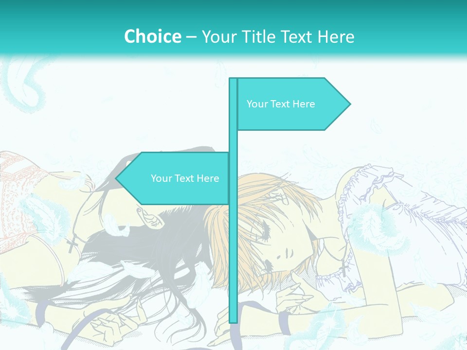 A Couple Of People Laying On Top Of Each Other PowerPoint Template