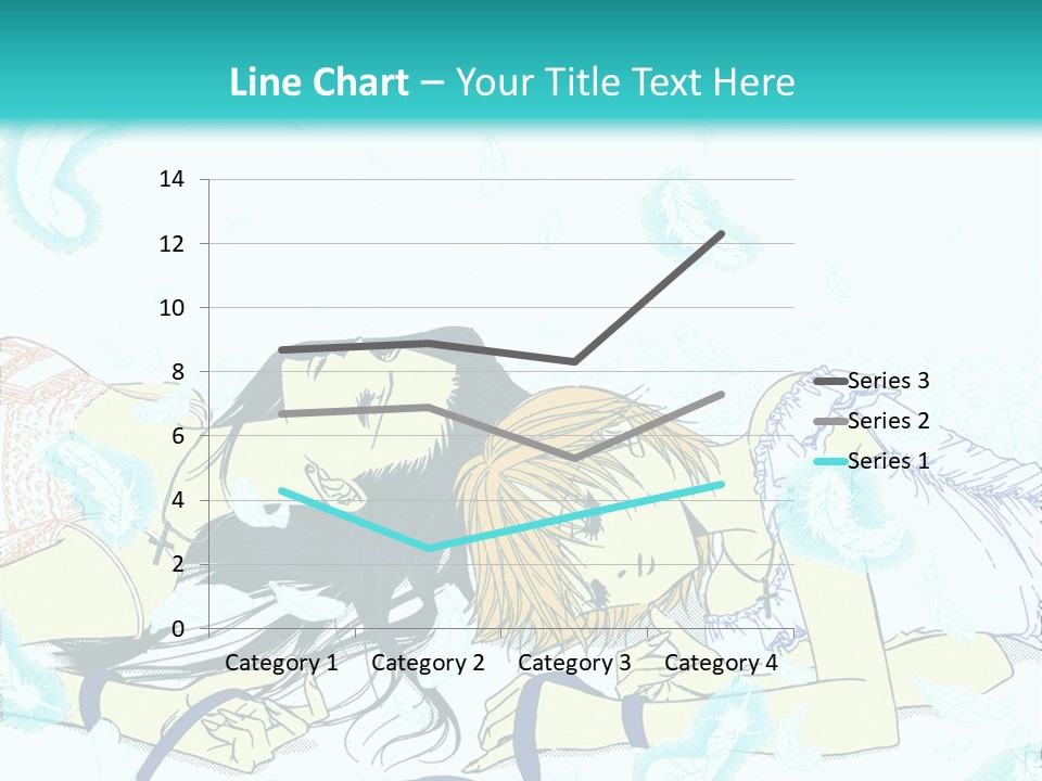 A Couple Of People Laying On Top Of Each Other PowerPoint Template