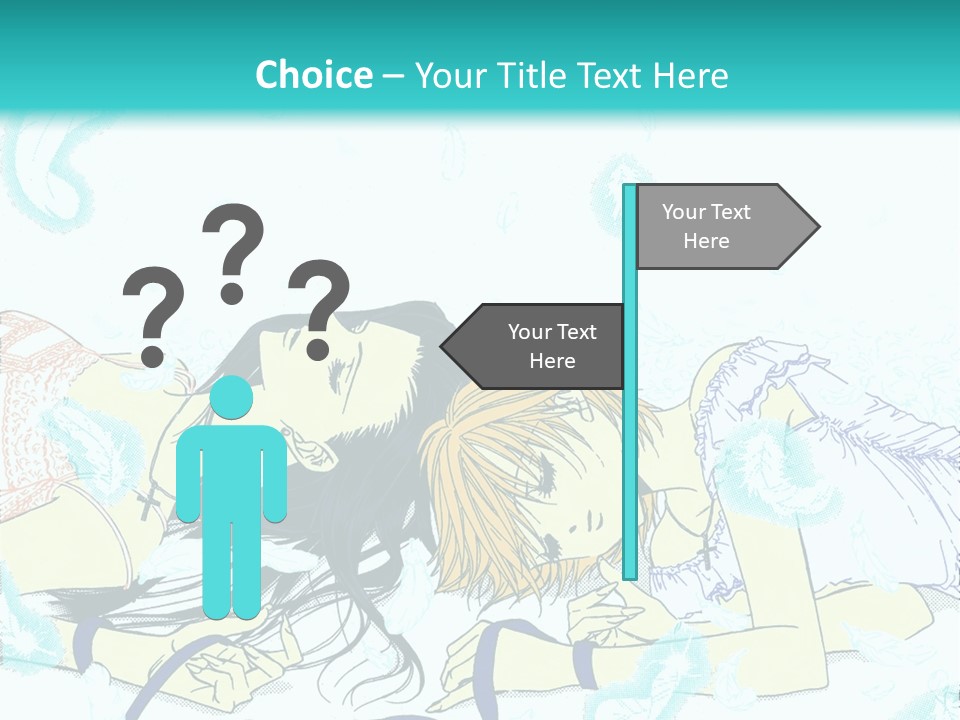 A Couple Of People Laying On Top Of Each Other PowerPoint Template
