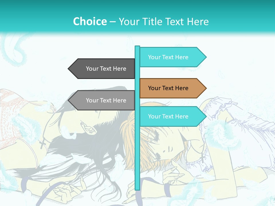 A Couple Of People Laying On Top Of Each Other PowerPoint Template