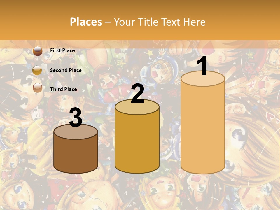 A Group Of Children In A Crowd Of People Powerpoint Template PowerPoint Template