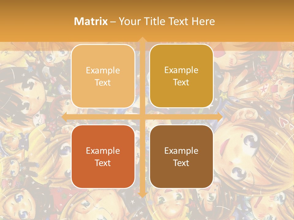 A Group Of Children In A Crowd Of People Powerpoint Template PowerPoint Template