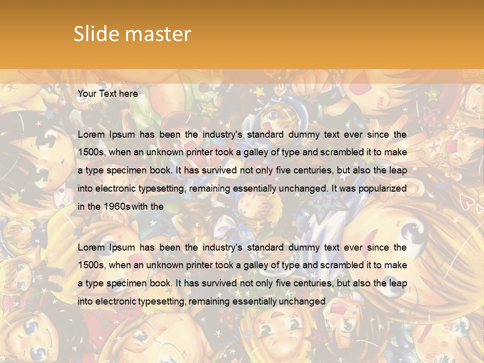 A Group Of Children In A Crowd Of People Powerpoint Template PowerPoint Template