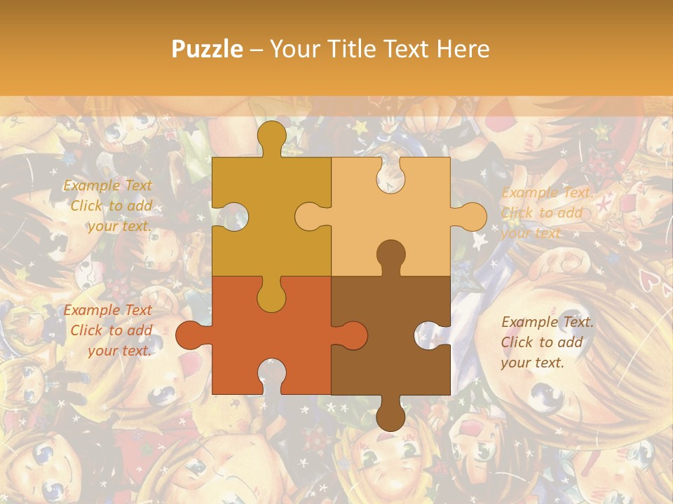 A Group Of Children In A Crowd Of People Powerpoint Template PowerPoint Template