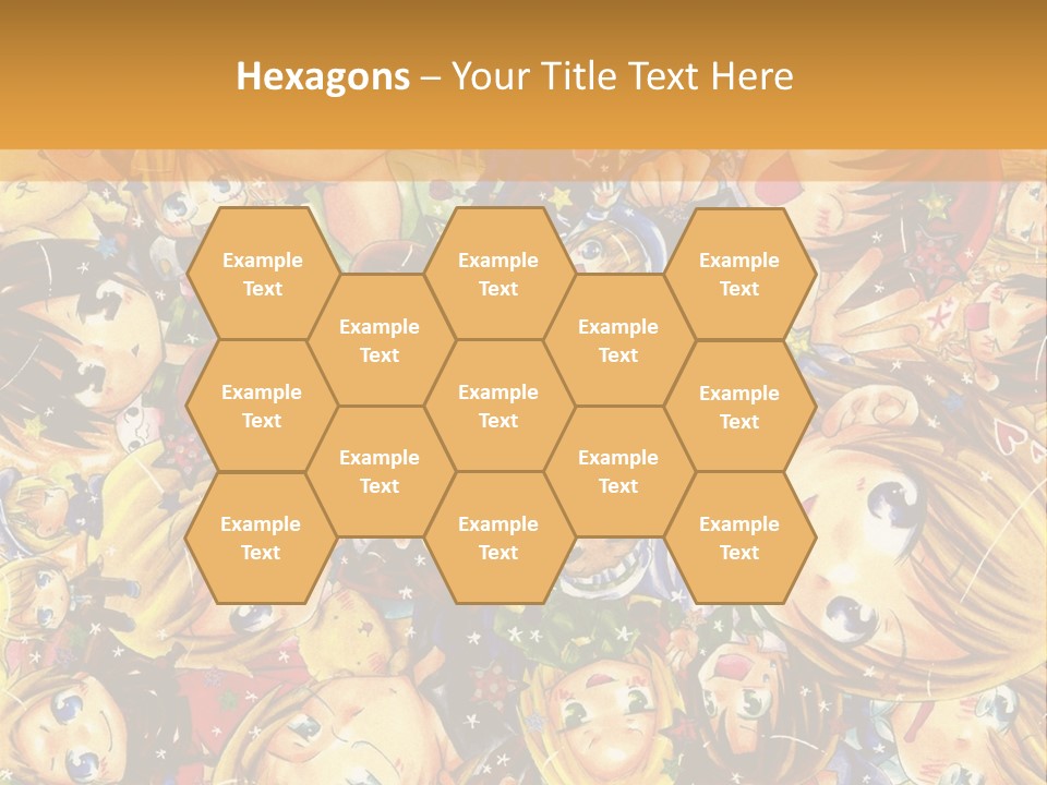 A Group Of Children In A Crowd Of People Powerpoint Template PowerPoint Template