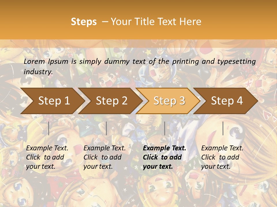 A Group Of Children In A Crowd Of People Powerpoint Template PowerPoint Template
