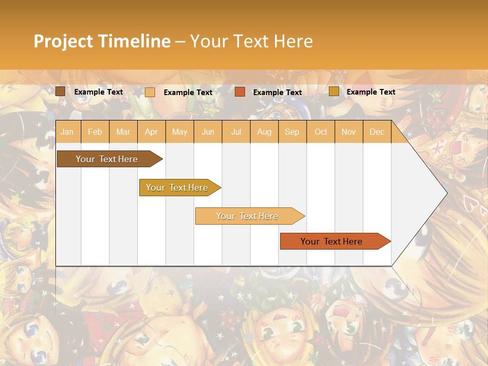 A Group Of Children In A Crowd Of People Powerpoint Template PowerPoint Template