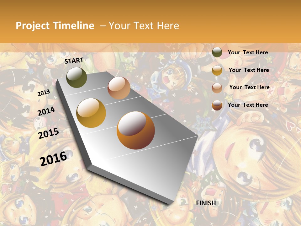 A Group Of Children In A Crowd Of People Powerpoint Template PowerPoint Template