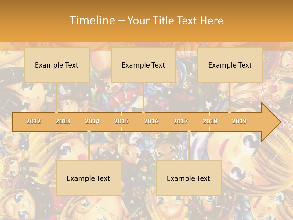 A Group Of Children In A Crowd Of People Powerpoint Template PowerPoint Template