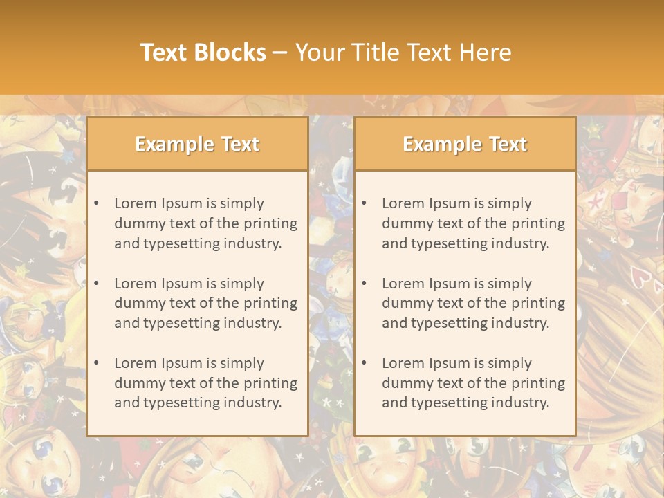 A Group Of Children In A Crowd Of People Powerpoint Template PowerPoint Template