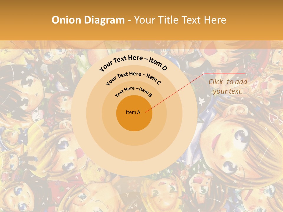 A Group Of Children In A Crowd Of People Powerpoint Template PowerPoint Template