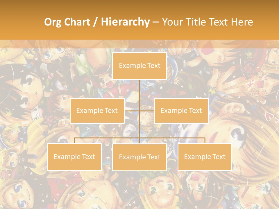 A Group Of Children In A Crowd Of People Powerpoint Template PowerPoint Template