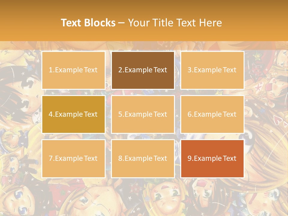 A Group Of Children In A Crowd Of People Powerpoint Template PowerPoint Template