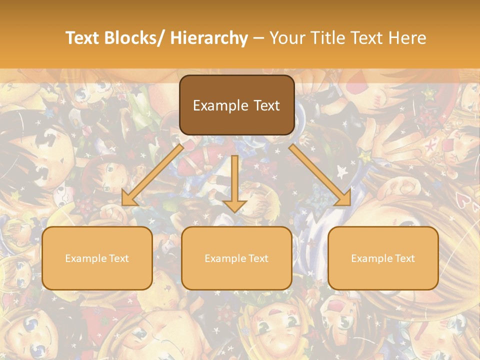 A Group Of Children In A Crowd Of People Powerpoint Template PowerPoint Template