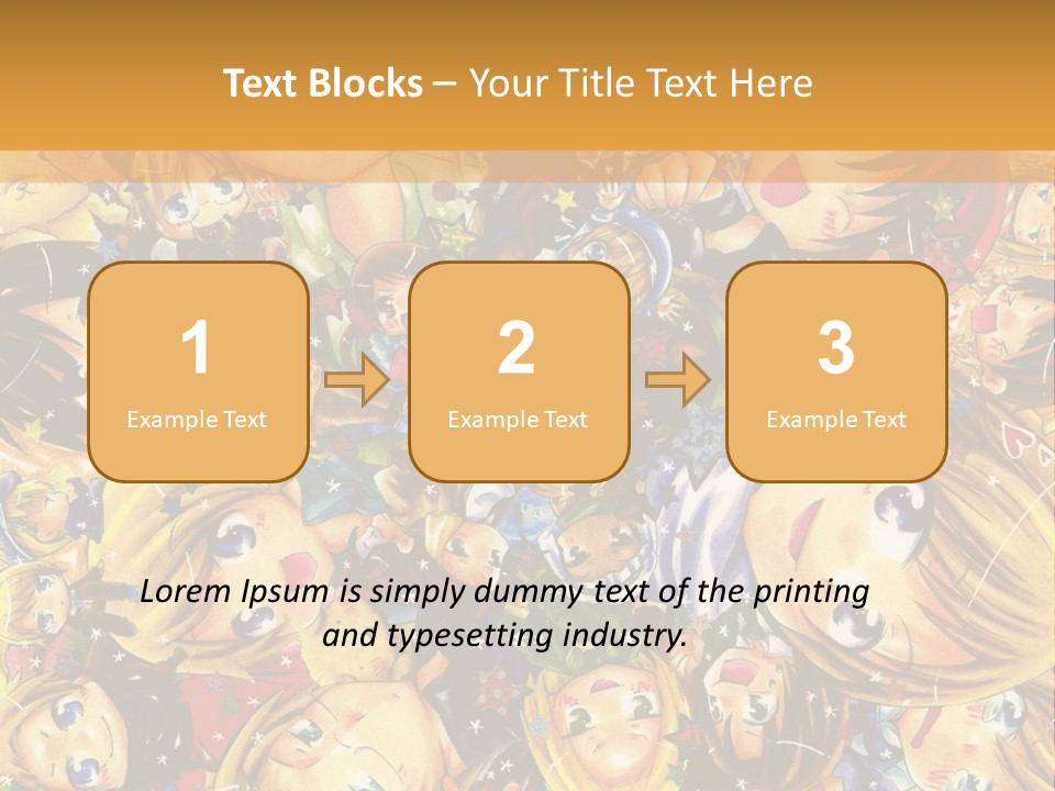 A Group Of Children In A Crowd Of People Powerpoint Template PowerPoint Template