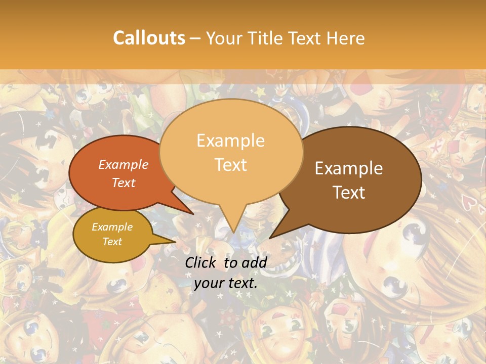 A Group Of Children In A Crowd Of People Powerpoint Template PowerPoint Template