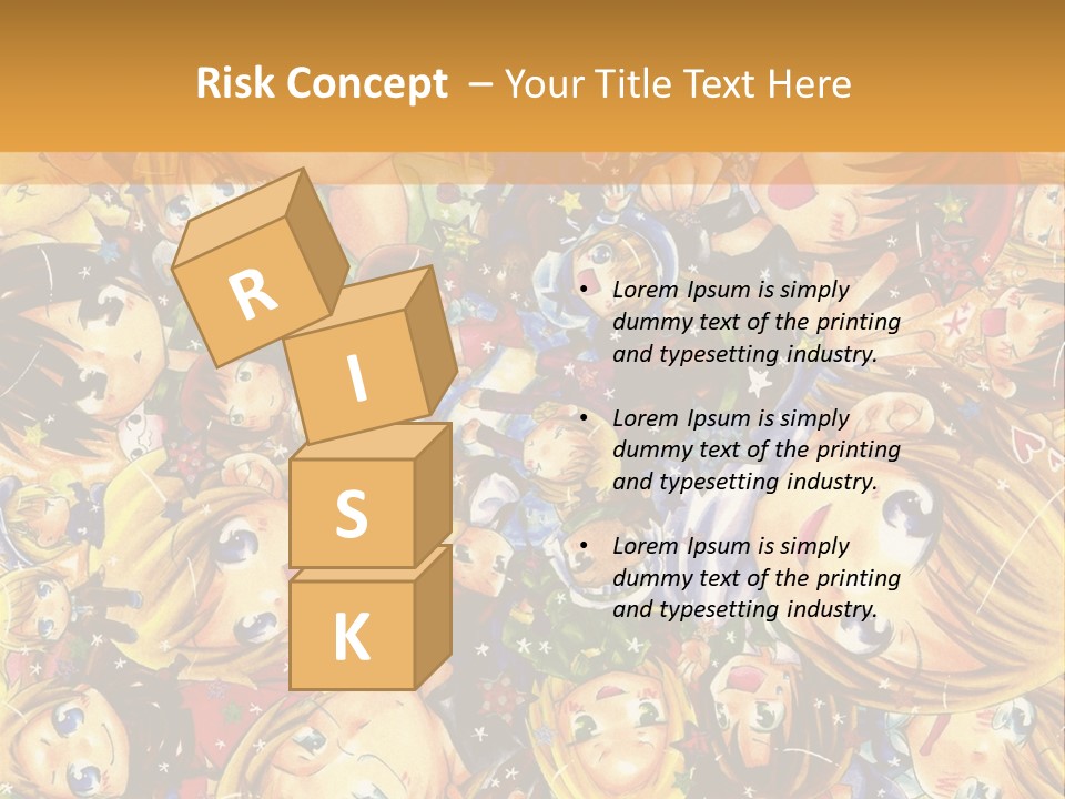 A Group Of Children In A Crowd Of People Powerpoint Template PowerPoint Template