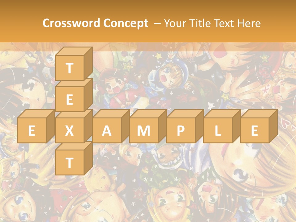 A Group Of Children In A Crowd Of People Powerpoint Template PowerPoint Template