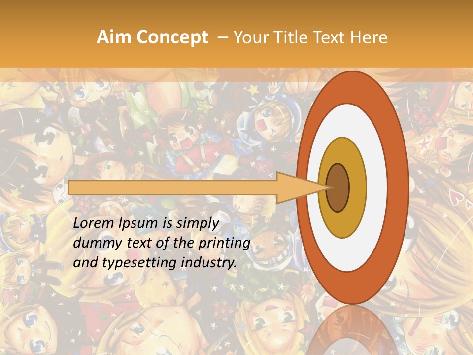 A Group Of Children In A Crowd Of People Powerpoint Template PowerPoint Template