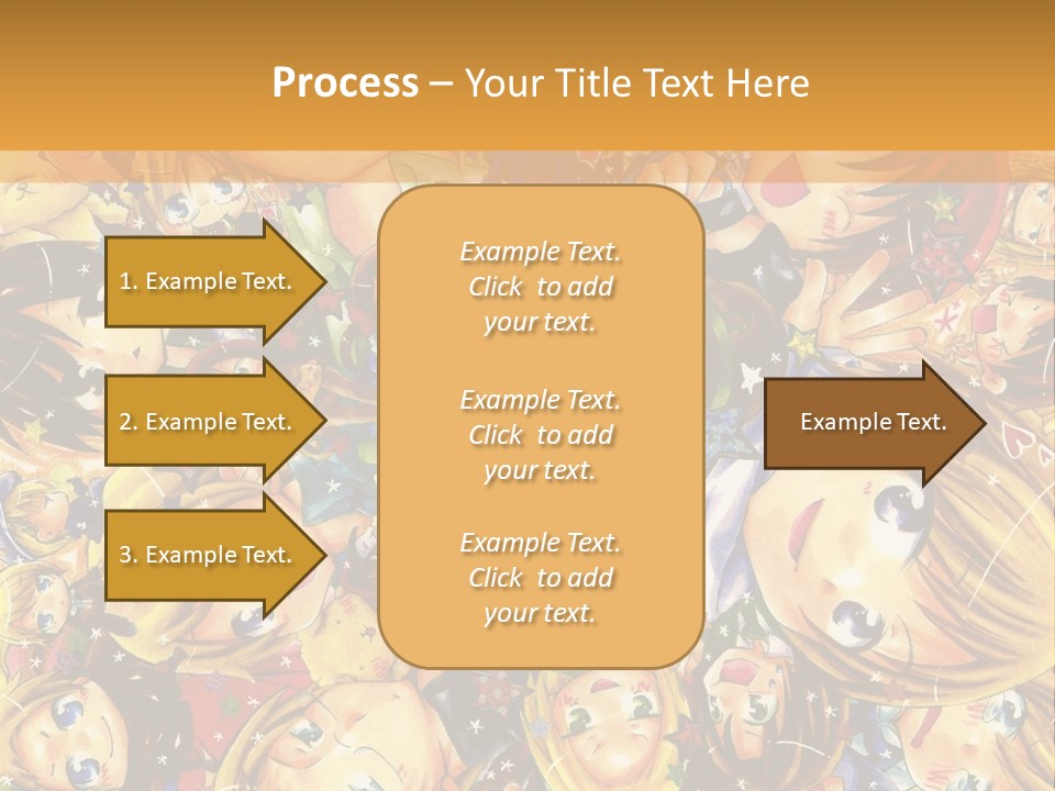 A Group Of Children In A Crowd Of People Powerpoint Template PowerPoint Template