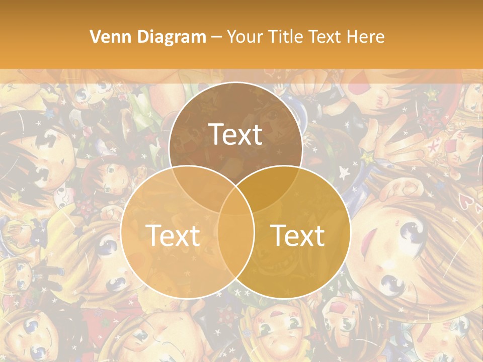 A Group Of Children In A Crowd Of People Powerpoint Template PowerPoint Template