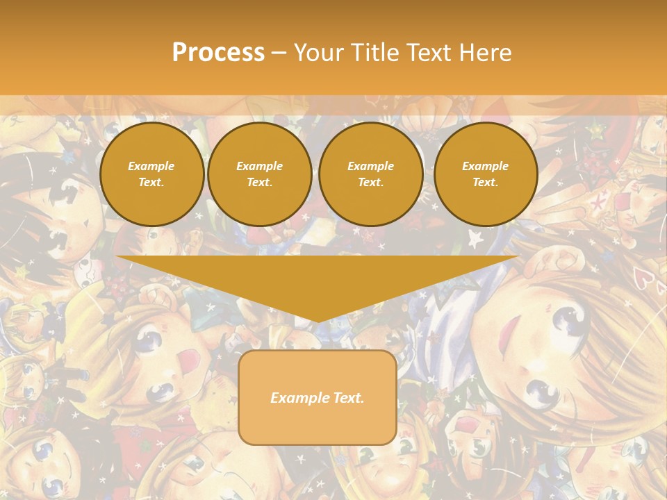 A Group Of Children In A Crowd Of People Powerpoint Template PowerPoint Template