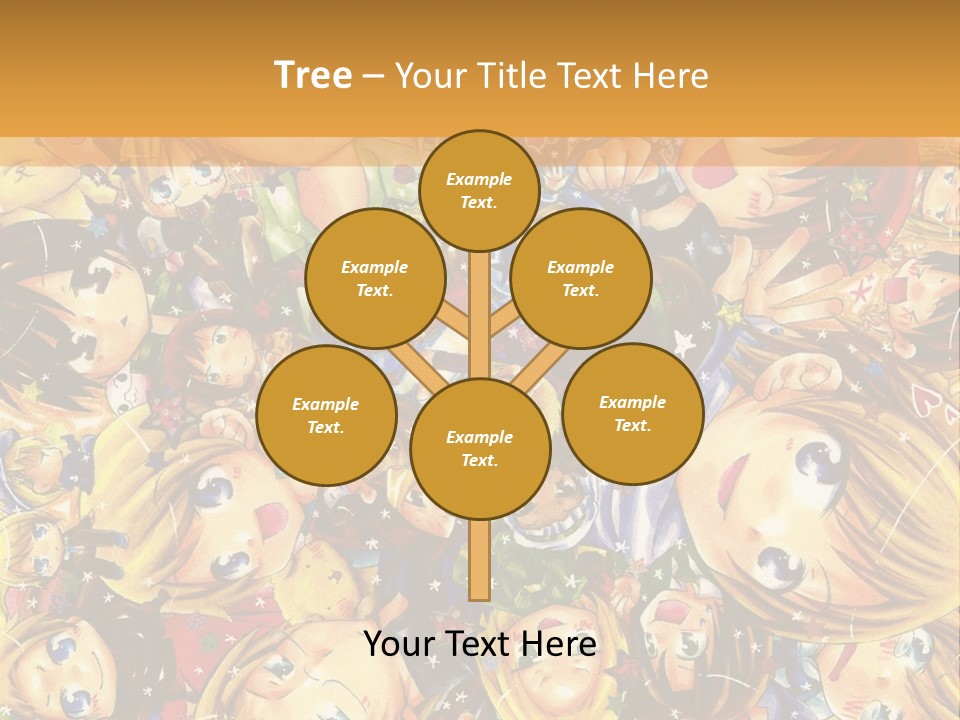 A Group Of Children In A Crowd Of People Powerpoint Template PowerPoint Template