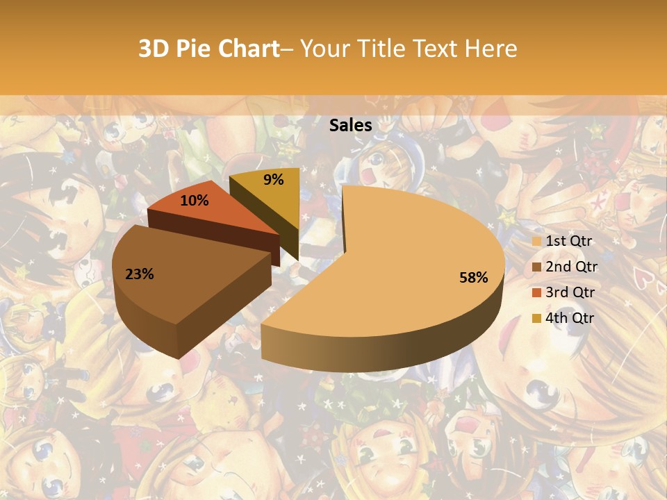 A Group Of Children In A Crowd Of People Powerpoint Template PowerPoint Template