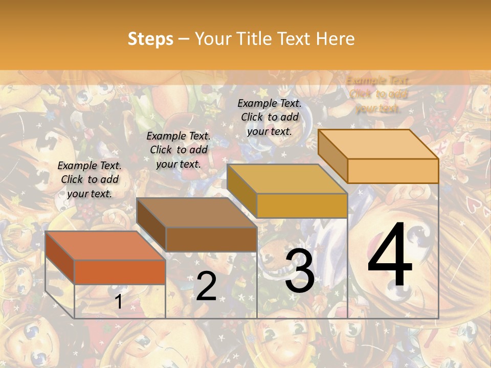 A Group Of Children In A Crowd Of People Powerpoint Template PowerPoint Template