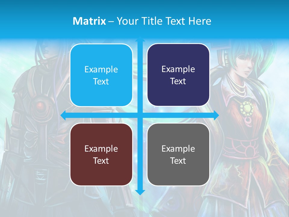 A Couple Of People Standing Next To Each Other PowerPoint Template