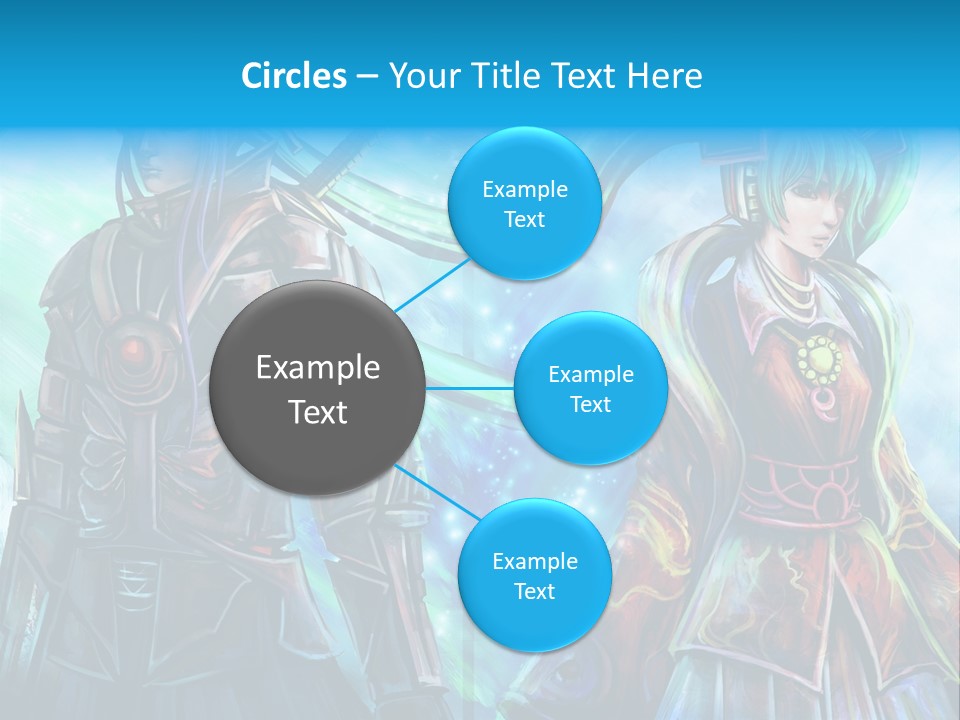 A Couple Of People Standing Next To Each Other PowerPoint Template
