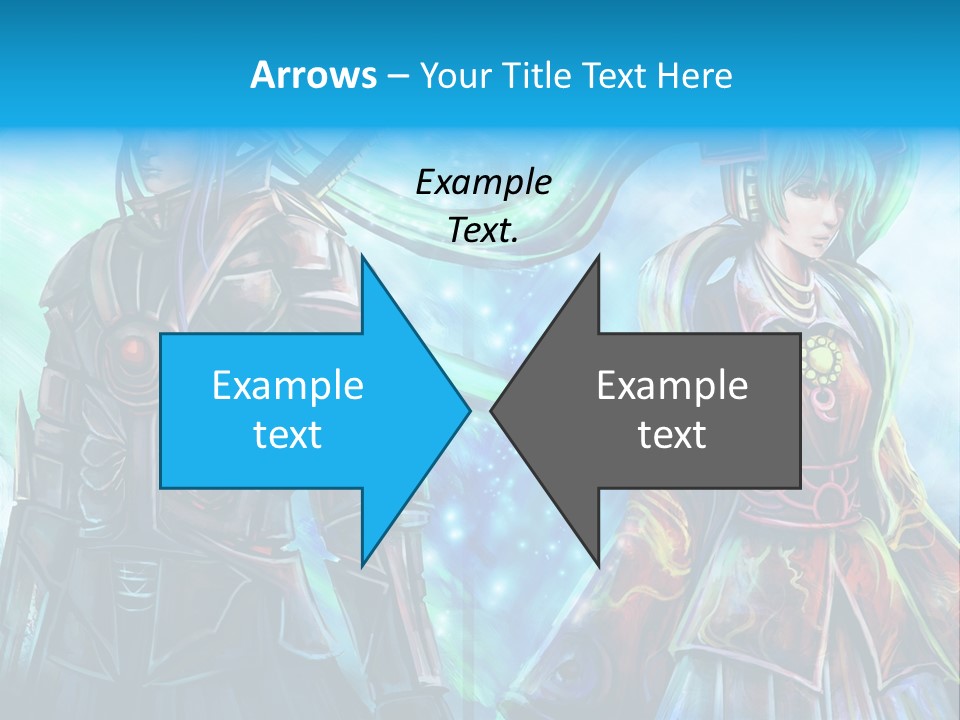 A Couple Of People Standing Next To Each Other PowerPoint Template