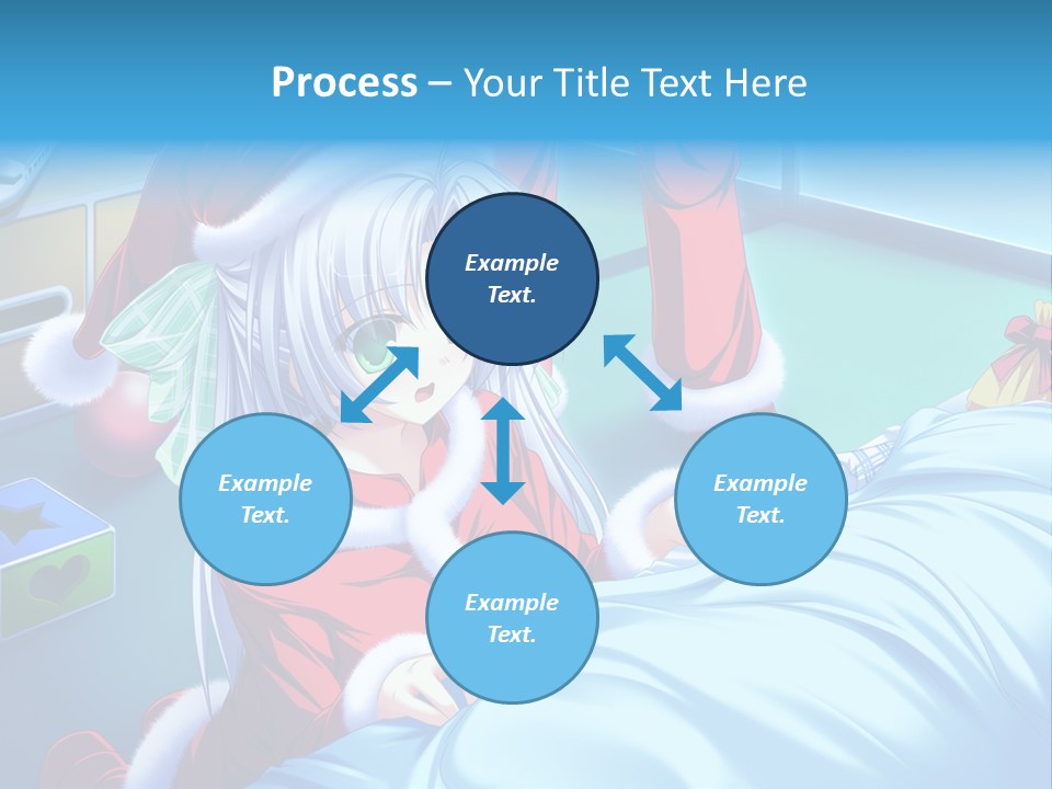 A Woman In A Santa Hat Laying In Bed PowerPoint Template