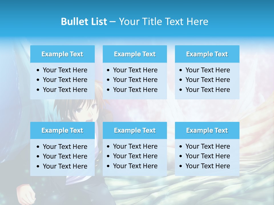 A Man In A Suit Is Standing In Front Of A Blue Background PowerPoint Template