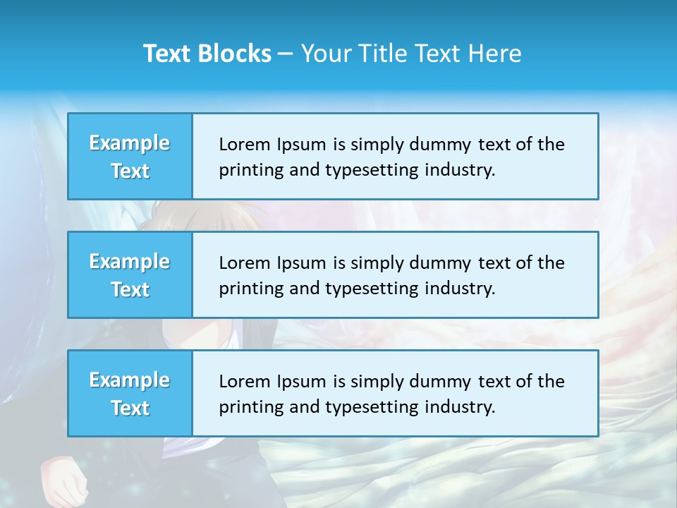 A Man In A Suit Is Standing In Front Of A Blue Background PowerPoint Template