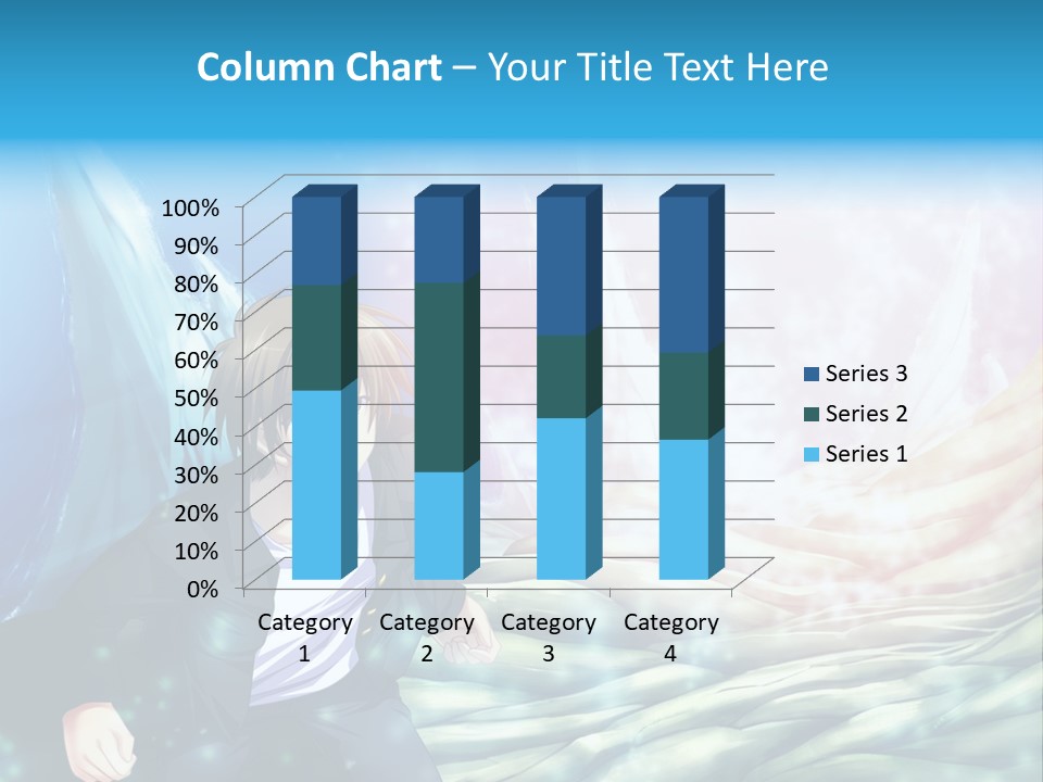 A Man In A Suit Is Standing In Front Of A Blue Background PowerPoint Template