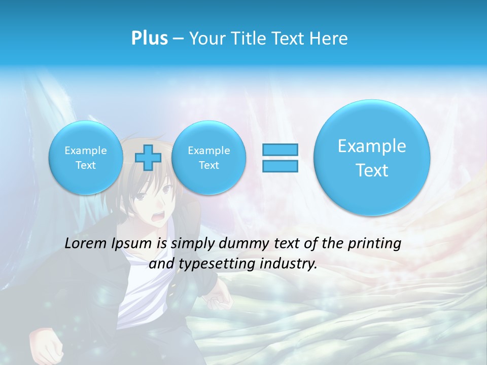 A Man In A Suit Is Standing In Front Of A Blue Background PowerPoint Template