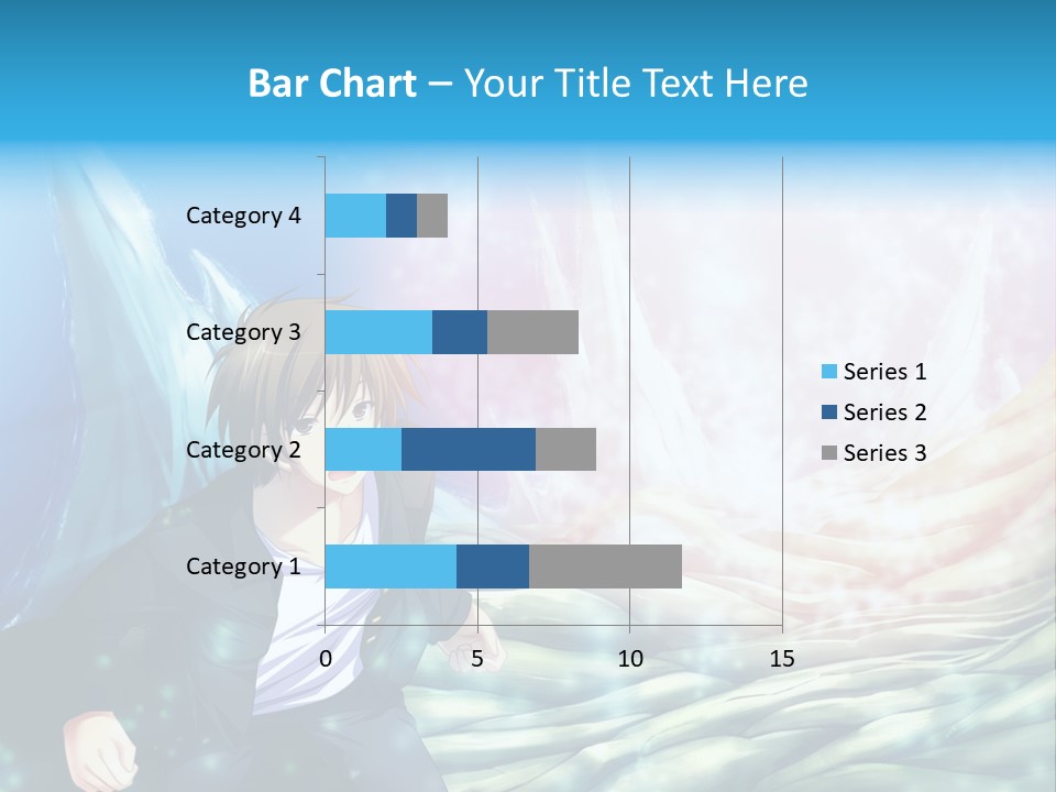 A Man In A Suit Is Standing In Front Of A Blue Background PowerPoint Template