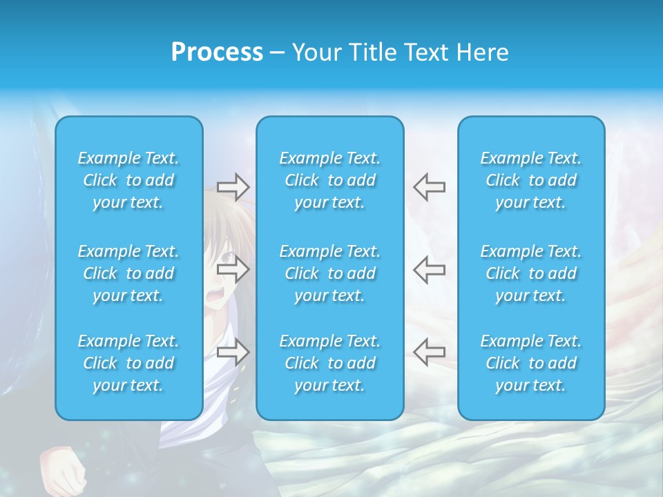A Man In A Suit Is Standing In Front Of A Blue Background PowerPoint Template