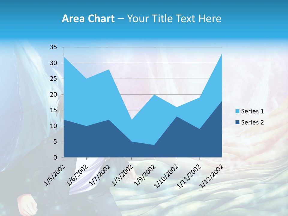 A Man In A Suit Is Standing In Front Of A Blue Background PowerPoint Template
