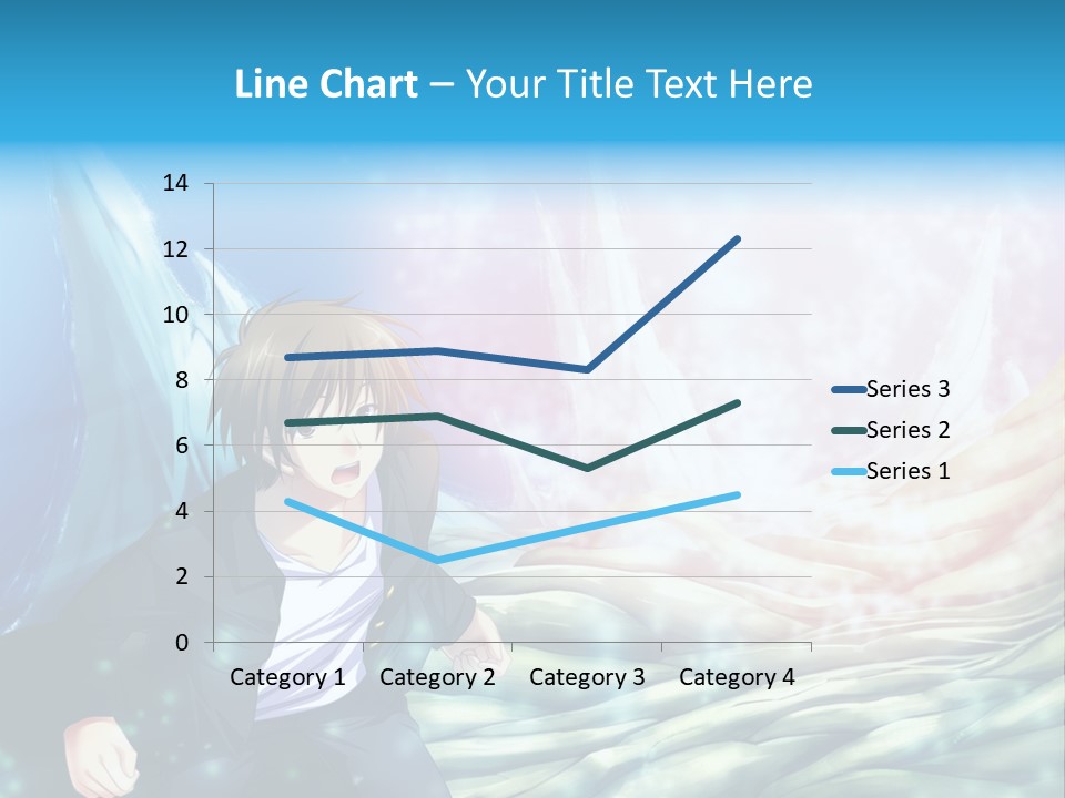 A Man In A Suit Is Standing In Front Of A Blue Background PowerPoint Template