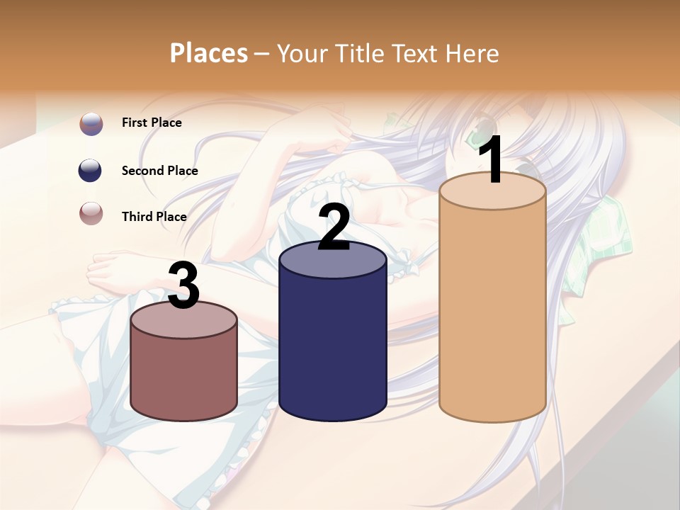 A Woman Laying On Top Of A Wooden Table PowerPoint Template