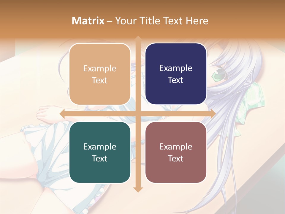 A Woman Laying On Top Of A Wooden Table PowerPoint Template